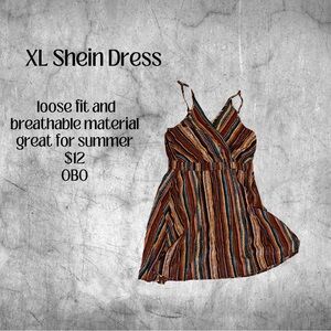 Shein Multicolor Striped Women's Dress